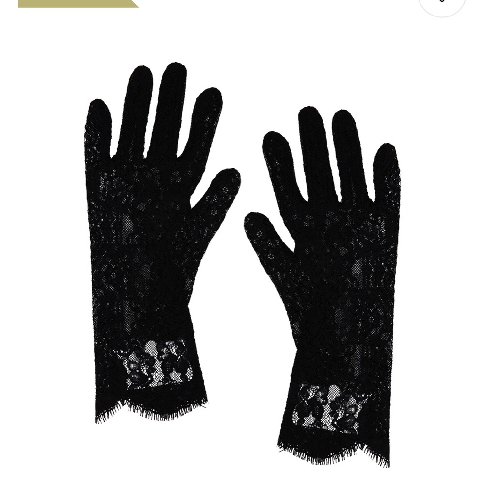 Bronx and Banco Black Lace Gloves